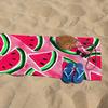 1 Stück Wassermelonen Strandtuch Schwimmen Schnelltrocknend und Super Saugfähig Geeignet für Strandurlaub Pool Sommergeschenk für Freunde