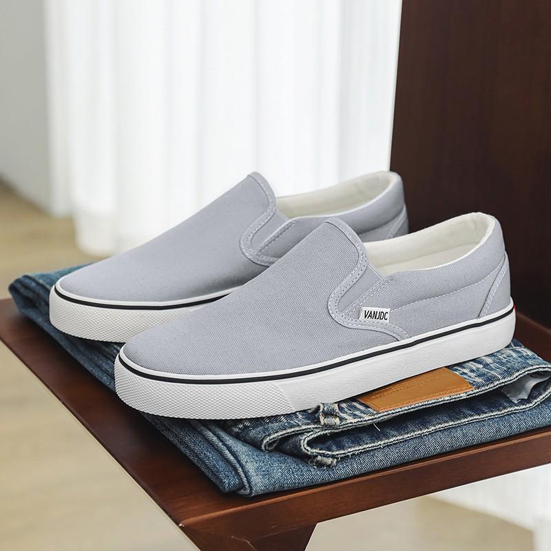 Scarpe da Ginnastica Slip-On in Tela da Donna Autunno 2025 - Sneakers Bianche Casual Stile Coreano