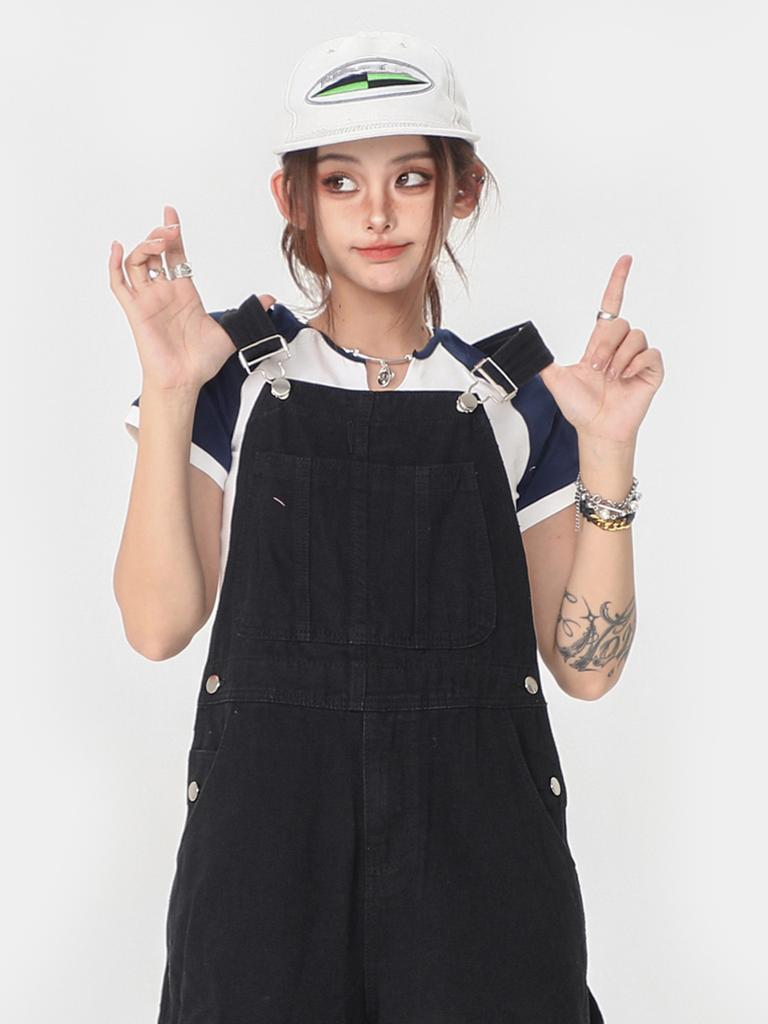 Móda Džínové overaly Ramínka Džíny Ženy Jaro Podzim Rovné Volné Dámské Oversize Džínové kalhoty Džínové kalhoty Streetwear