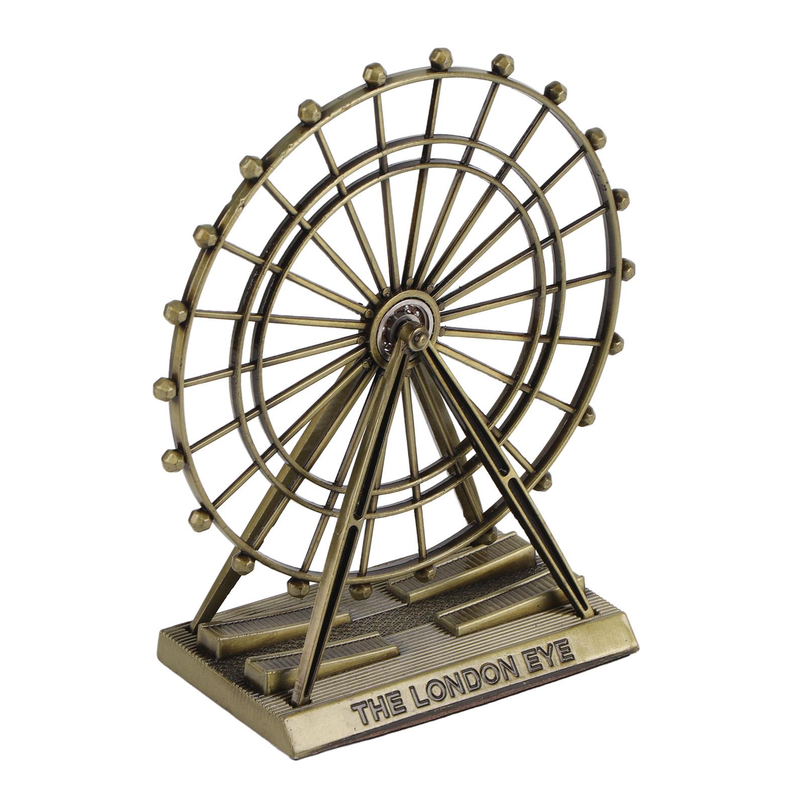 

Ferris Wheel Model London Eye Shape Green Bronze Color Metal Ornaments for Home Office Club Decoration Gift