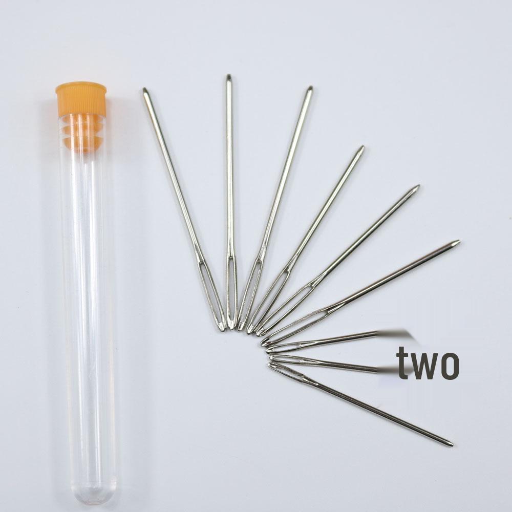 

Иглы из нержавеющей стали с золотым покрытием и большим ушком с прозрачной бутылочкой для хранения - Набор из 9 вышивальных швейных игл 9 Stainless Steel Big Eye Needles