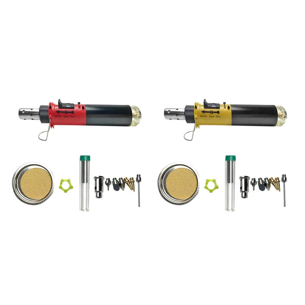 Butane Soldering Iron Electric Blow Pen Torch Welding Tools Yellow VA-100 Wireless Portable Heating Tool