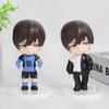 6pcs/set BLUE LOCK Isagi Yoichi Anime Figure Toys Collection Animation Model Cute Version Doll Desktop Ornaments