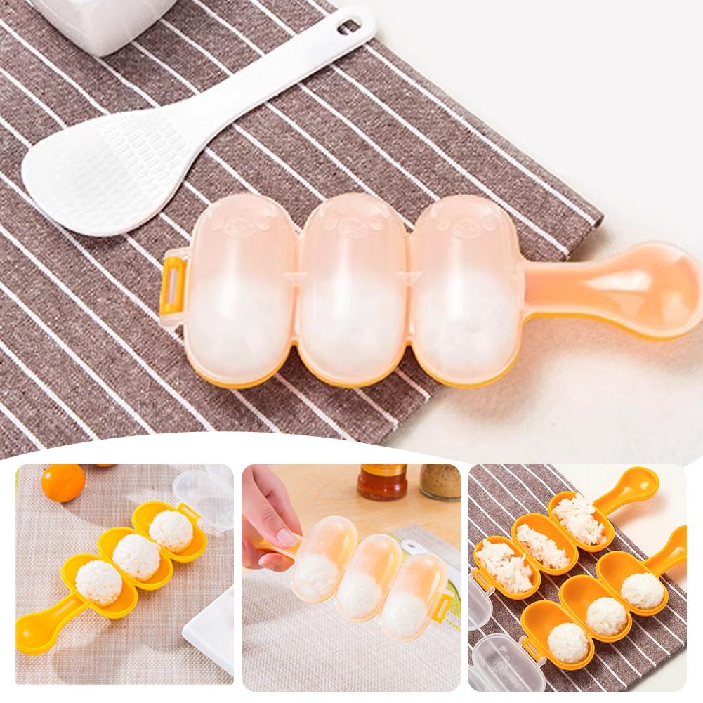 Rice Ball Shaker DIY Rice Baller Shakers Lunch Maker Mould Onigiri Mold DIY Rice Baller Shakers Kitchen Sushi Tools Accessories