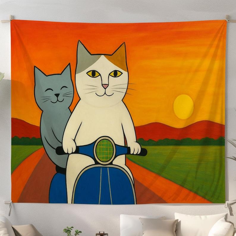 Sun and Moon tapestry 75x100 чёрный