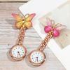 Lovely Doctor Pendant Pocket Watch Quartz Clock Butterfly Shape Nurse Watch