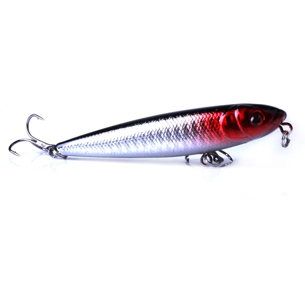 1pc Hengjia 9.1g/8cm Topwater Pencil Fishing Tackle Trout Bass Pike Lure