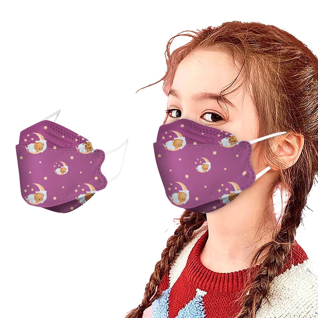 50PC Children's Fruit  Series Printed Face Mask Daily Protective Breathable Face Mask