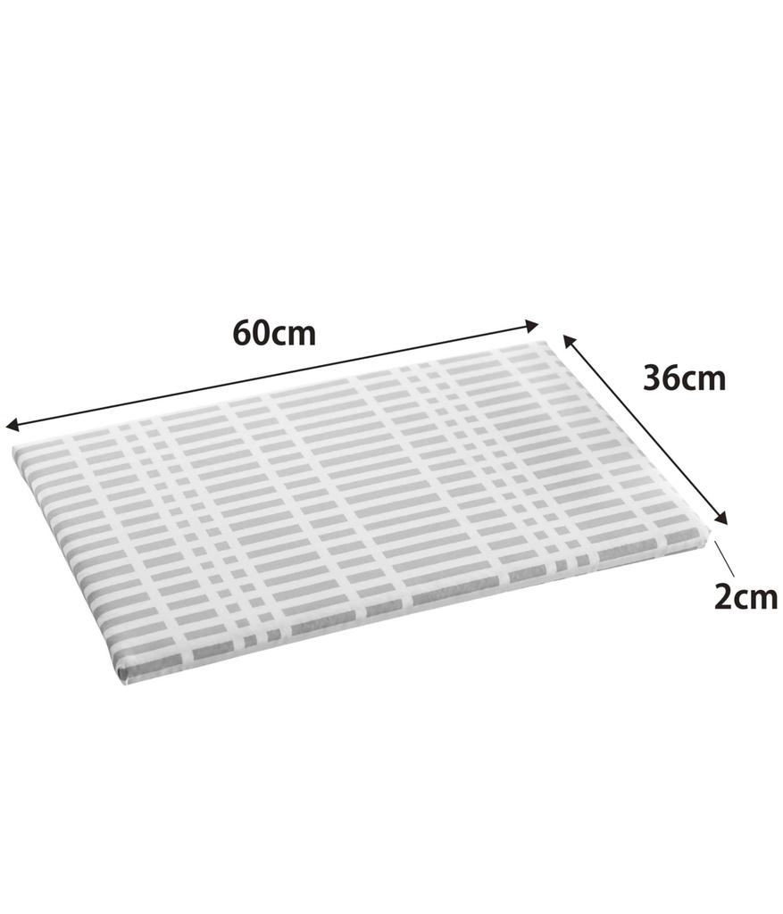 Yamazaki Industrial flat ironing checkered approximately 60cm W x 36cm D x 2cm lightweight tabletop ironing product number 1222 Co., Ltd. (Yamazaki)