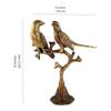 Brass Love Birds on Tree Showpiece for Home Decor, 9 Inches, Home Decor Show Piece, Figurines for Home Decor, Home Decor Artifacts