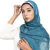 Shimmer Glitter Cotton Viscose Hijab Scarves For Women Muslim Long Shawls Headscarf Wraps Solid Headbands Stole Bufandas Turbans