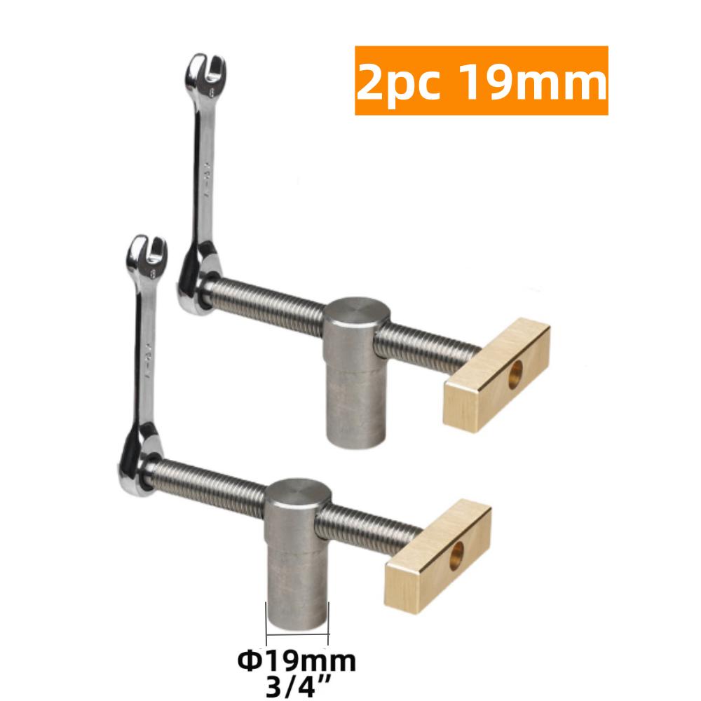 19/20MM Hole Joinery Woodworking Benches Tool, Woodworking Desktop Clip Brass Fast Fixed Clip Quick Fixture Clamping Tool Kit