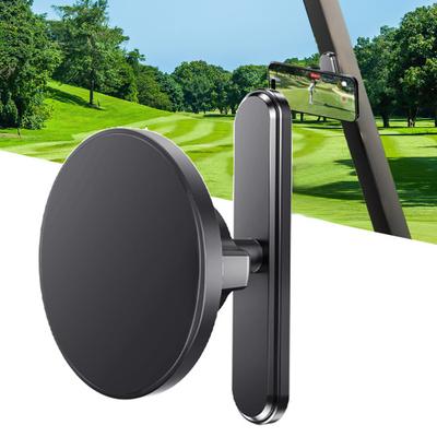 Golf Arabası Telefon Tutucu Alaşım Manyetik Telefon Montajı Spor Salonu Koşu Bandı ve Golf Arabası Kullanımı İçin Tek Elle Kullanım Telefon Standı MagSafe İçin