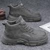 Autumn Men's Shoes New Martin Boots Men's Trend Versatile Thick-soled Non-slip High-top Tooling Shoes Men's Short Boots