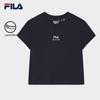 FILA Women's Slim Fit Knitted Short Sleeve T-shirt
