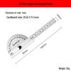 Goniometro e Righello Angolare Multifunzione in Acciaio Inossidabile 180° per Falegnameria