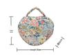 Floral Print Portable Makeup Bag with Large Capacity