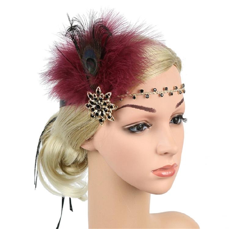 Lady Flapper Accessories Rhinestones Headband Event Party Celebration Headwear