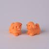 2pcs Dollhouse Cute Puppy Dog Model Kawaii Mini Animal 1:12 Figurine Miniature Resin Keychain DIY Landscape Scene Decor Ornamen