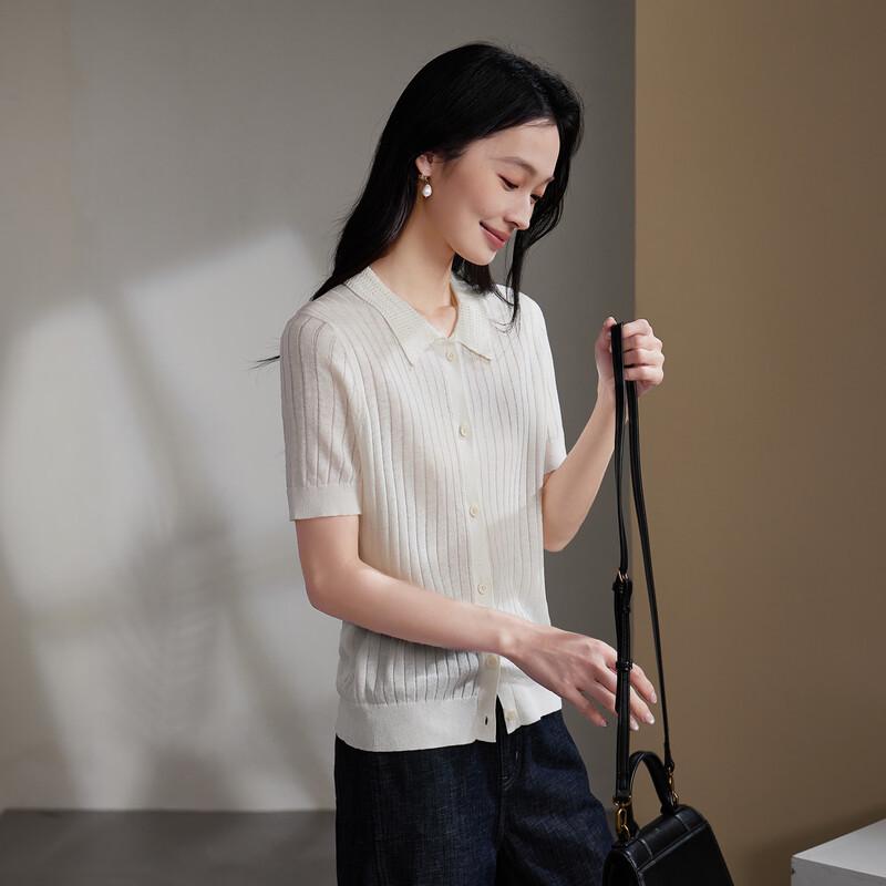 SOFSIL Women s Short-Sleeve Knitted Cardigan XL