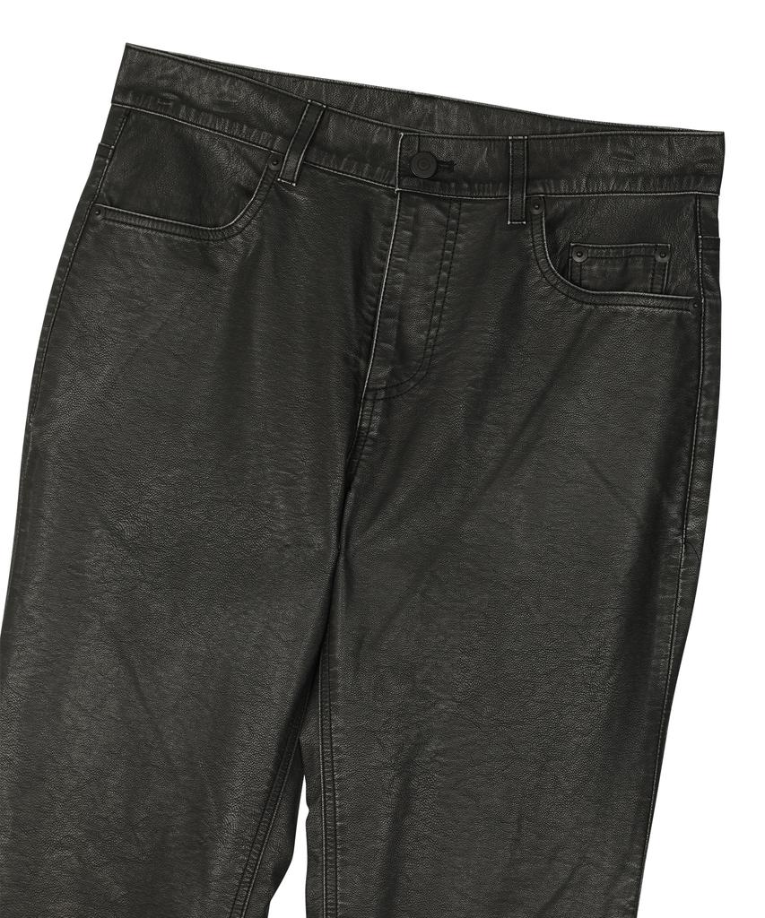 SUNDAY FRUIT MARKET W) Vintage Leather Flare Pant Black