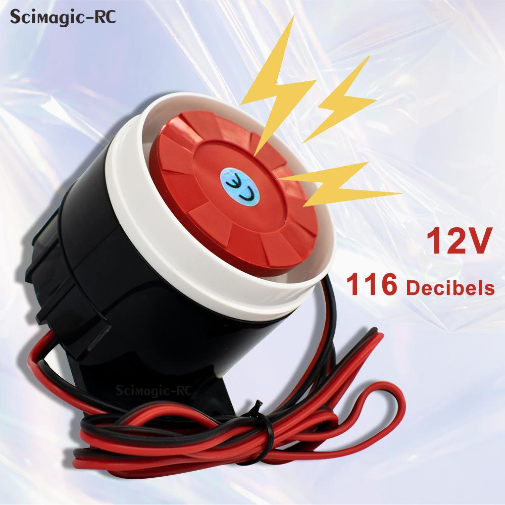 DC 6-12V Mini 120db Alarm Siren Audio Anti-theft Buzzer High-decibel Security Piezo Buzzer Alarm Horn