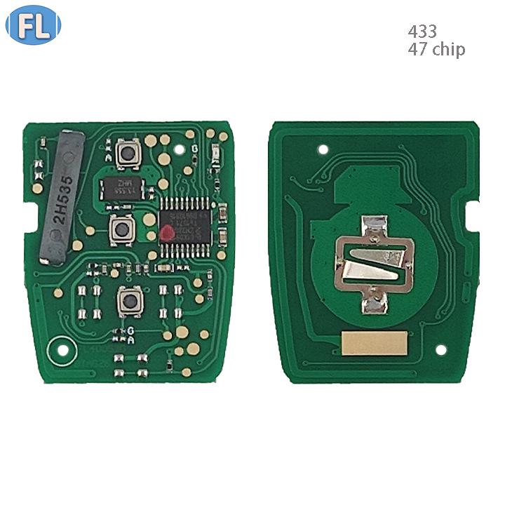 3-Tasten-Fernbedienung mit 433 47 Chip für Honda G Modelle mit geradem Schaft