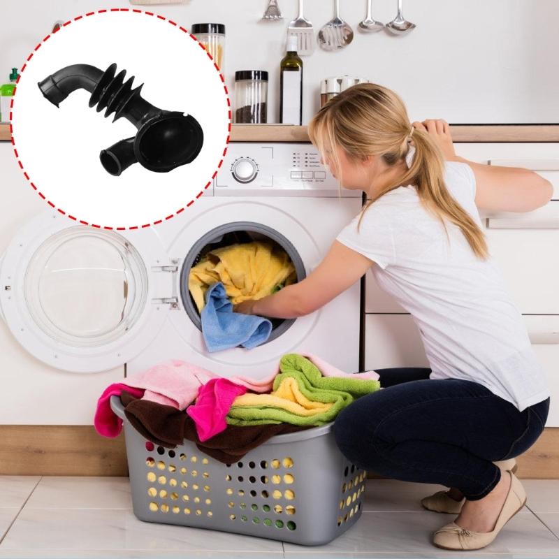 Plastic Drainage Pipe Adapter PVC Texture Drain Hose Extension Suitable for Front Load Washers Quick Connect Design