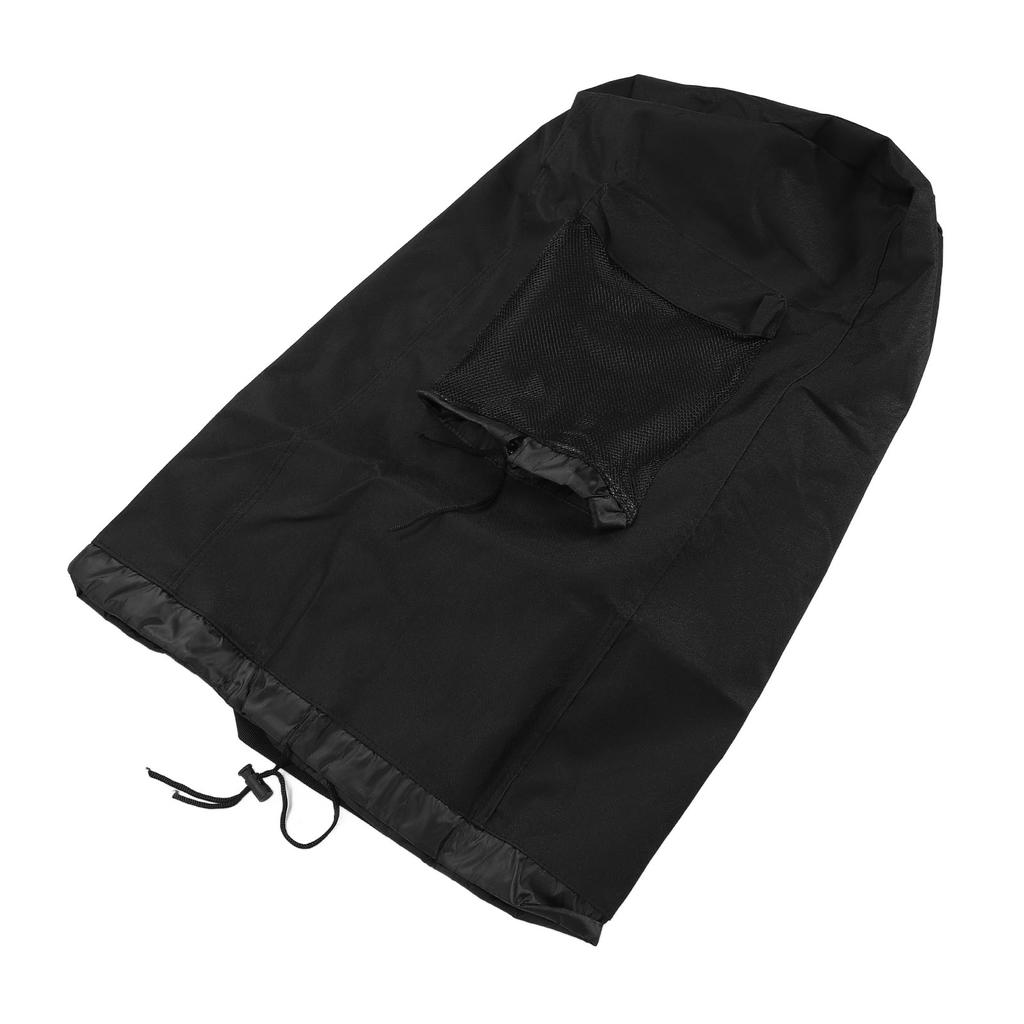 Backpack Laundry Bag Black 600D Oxford Cloth Water Proof Clothes Hamper Bag for Travel
