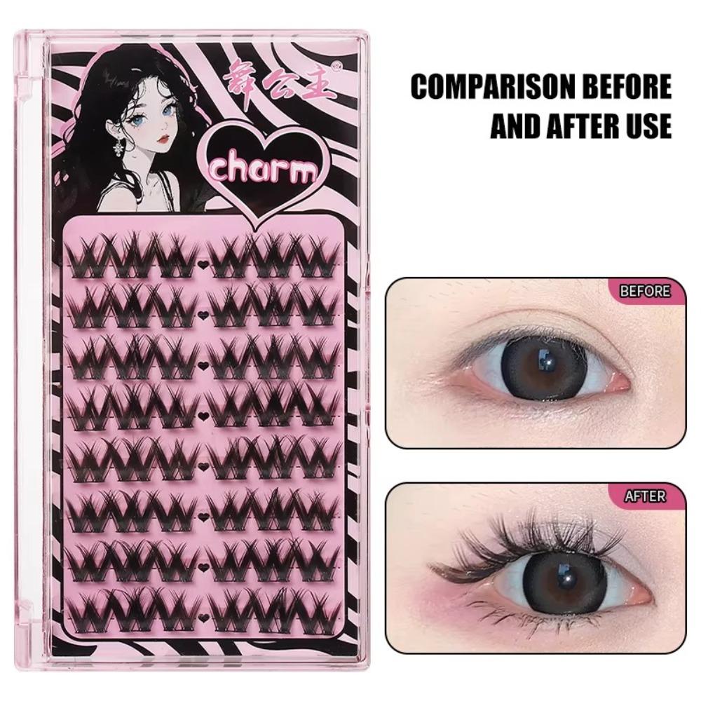 

Natural Cluster Lashes Segmented Anime Eyelashes New False Eyelashes MZ