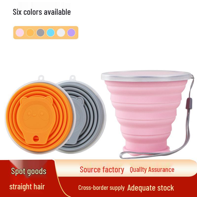 Bear Style Portable Foldable Silicone Water Cup - Mini Travel Cup