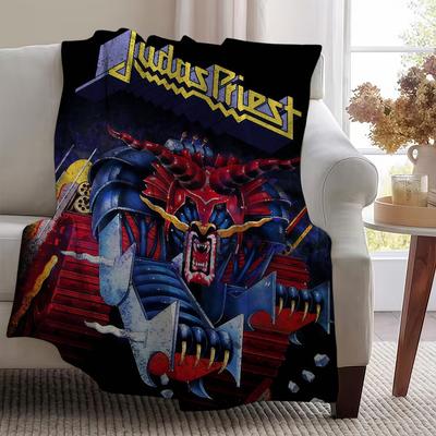 Blanket Throw Super Cosy Plush Living P-Ppriest J-Jjudas Room Band SN Sofa Couch Childish Birthday Gifts