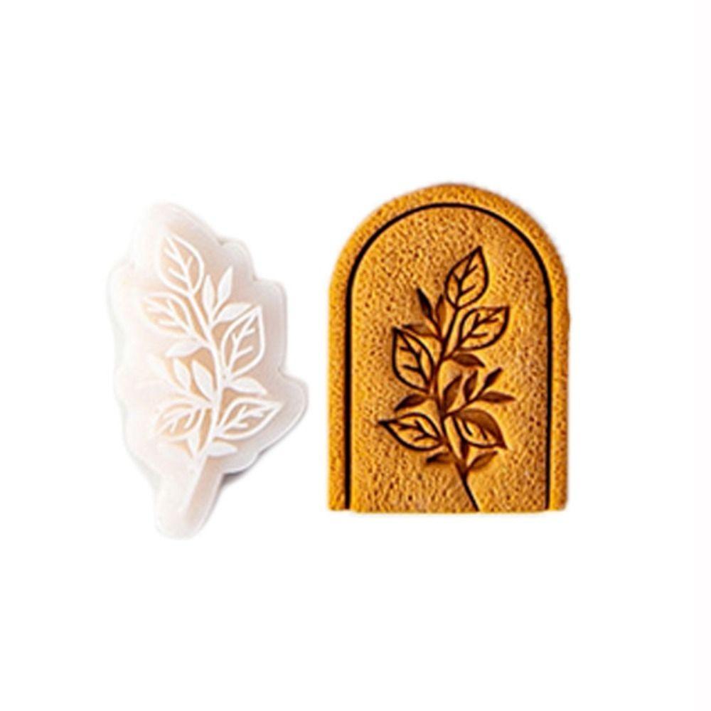 Rose Carnation Soft Pottery Polymer Clay Cutter Earrings Mold Vintage Leaf Ornaments Clay Mould Cut Embossing Making Tool