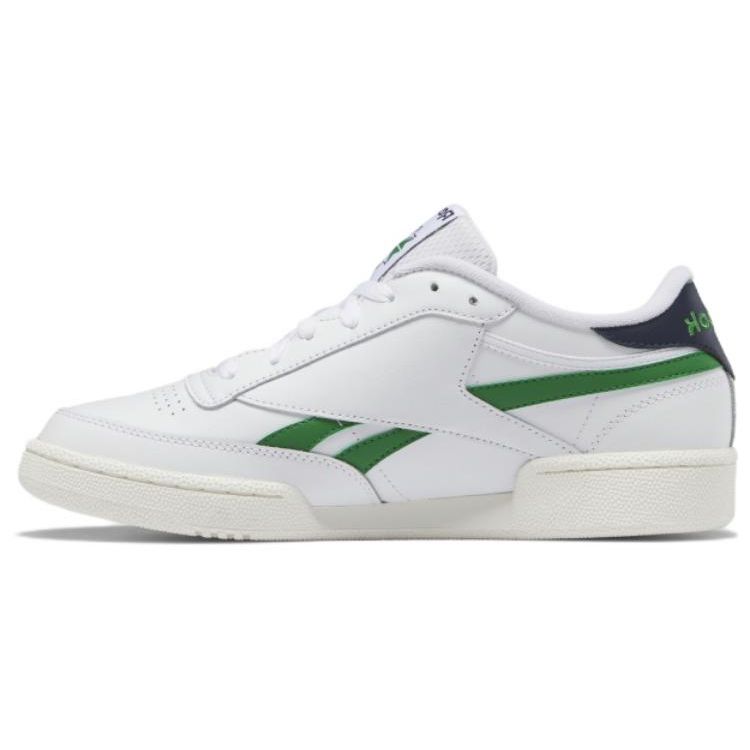 Reebok Club C Revenge Vintage Casual Comfortable Versatile Wear Resistant Low Top Skate Shoes Unisex White Green GZ5163 42
