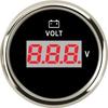 52mm Digital Voltmeter With Red Backlight Volt Meter Indicator Voltage Gauge For Marine Boat Car LED Dislay Gauge 12V 24V
