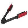 Straightening Comb Static Free Hollow Breathable Heat Resistant Black Red Double Sided Hair Brush Straightener for Home