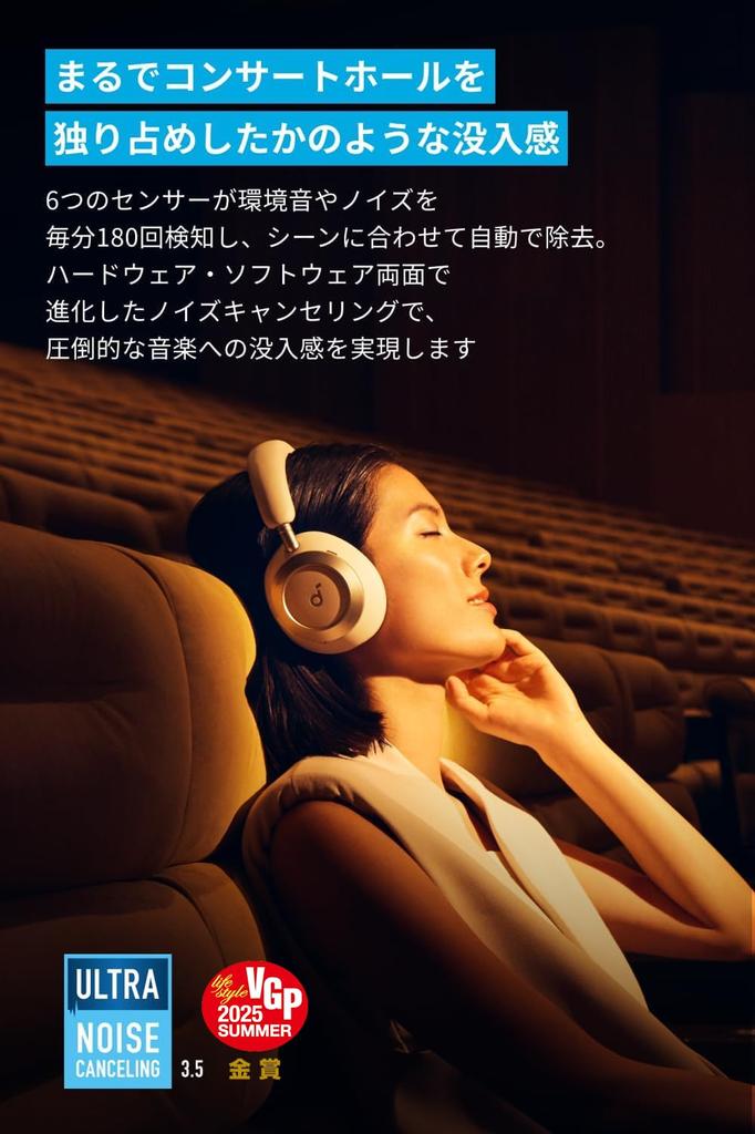 Anker Soundcore Space One Pro Wireless to 60 Hours of Music Playback Ultra Noise Cancelling LDAC Audio Compatible Support Ambient Sound Capture