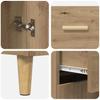 Highboard Artisan Oak 69.5 x 34 x 180 cm Particleboard