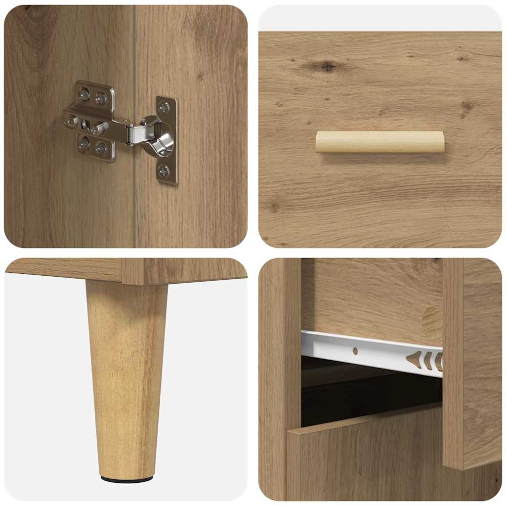 Highboard Artisan Oak 69.5 x 34 x 180 cm Particleboard