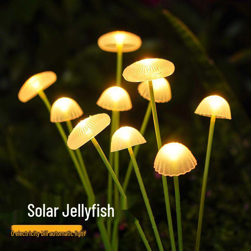 Solar Jellyfish String Lights – Outdoor Garden & Balcony Decoration