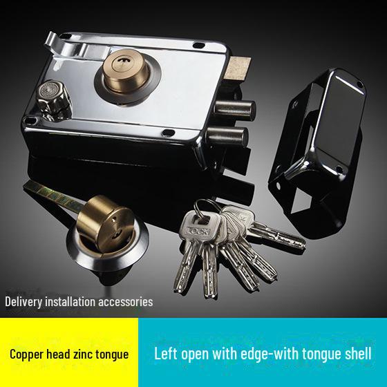 Universellt stöldskyddande dörrlås i rostfritt stål för inner- och studentrum