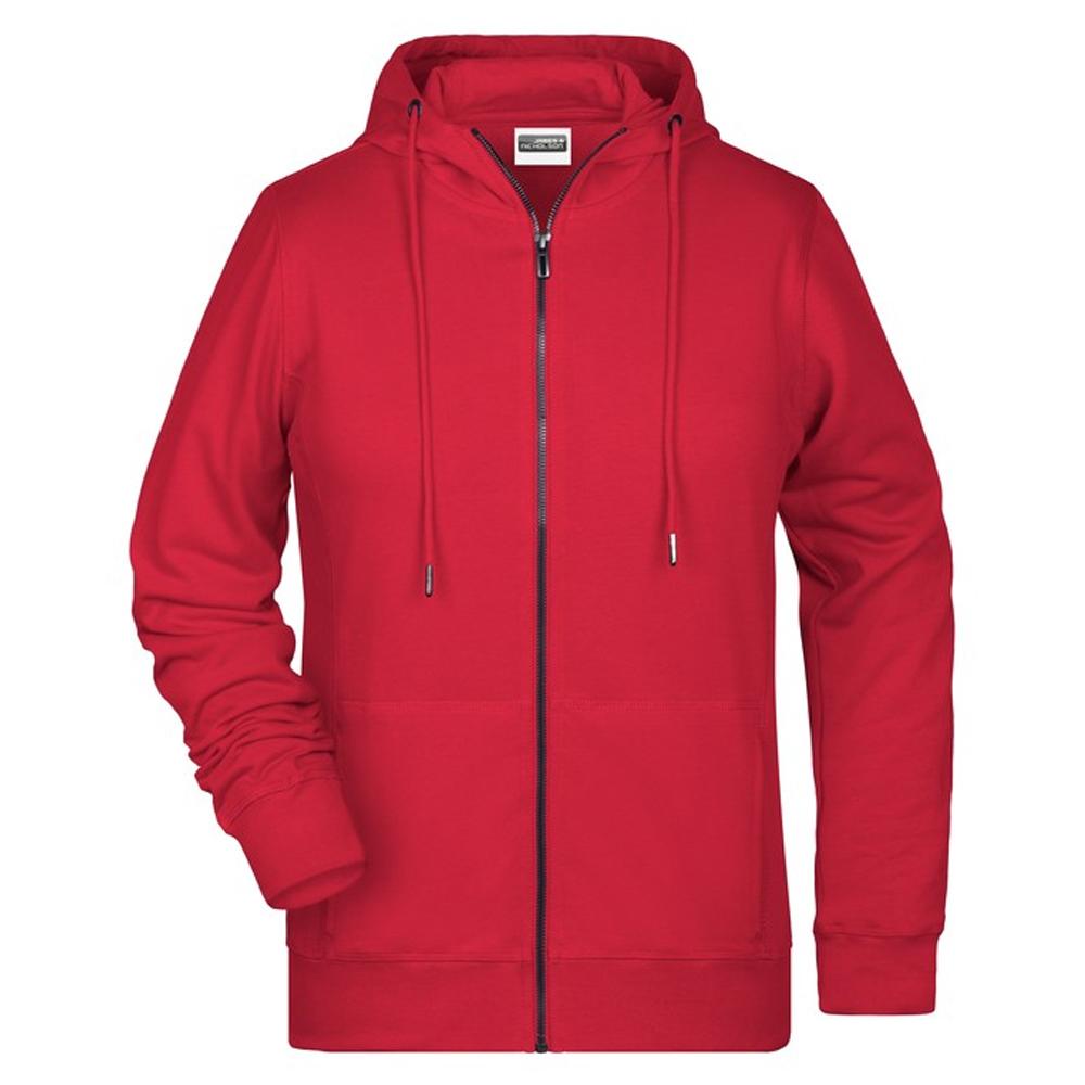 James and Nicholson Womens/Ladies Full Zip Hoodie
