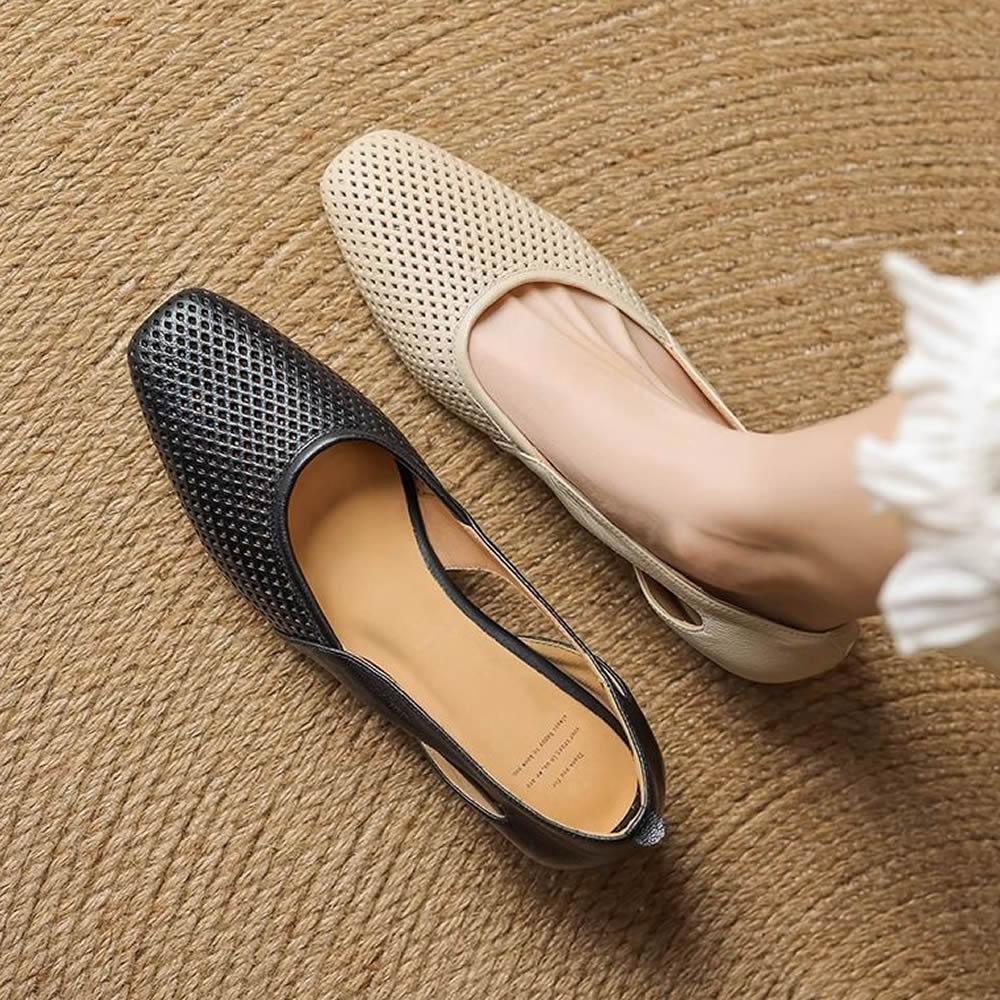 Ladies Shoes 2025 Fashion Shallow Women's High Heels New Slip-on Casual Hot Sale Soft Bottom Best Seller Flat Low Heels Zapatos
