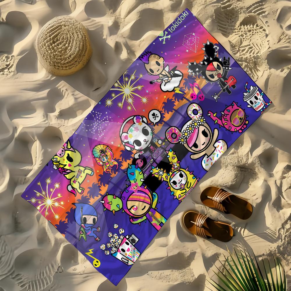 Art T-Tokidoki Towel Yoga Gym Yoga Gym Lightweight Portable for Swimming Beach Travel Sports Accessories Sandproof