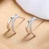 New 925 Sterling Silver AAA Zircon Stud Earrings For Women Fashion Exquisite Student Girlfriend Jewelry Accessories Heart GiftGood Product