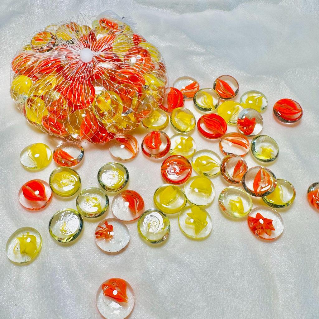 Colored Matte Frosted Glass Beads for Vase or Fish Tank Decoration