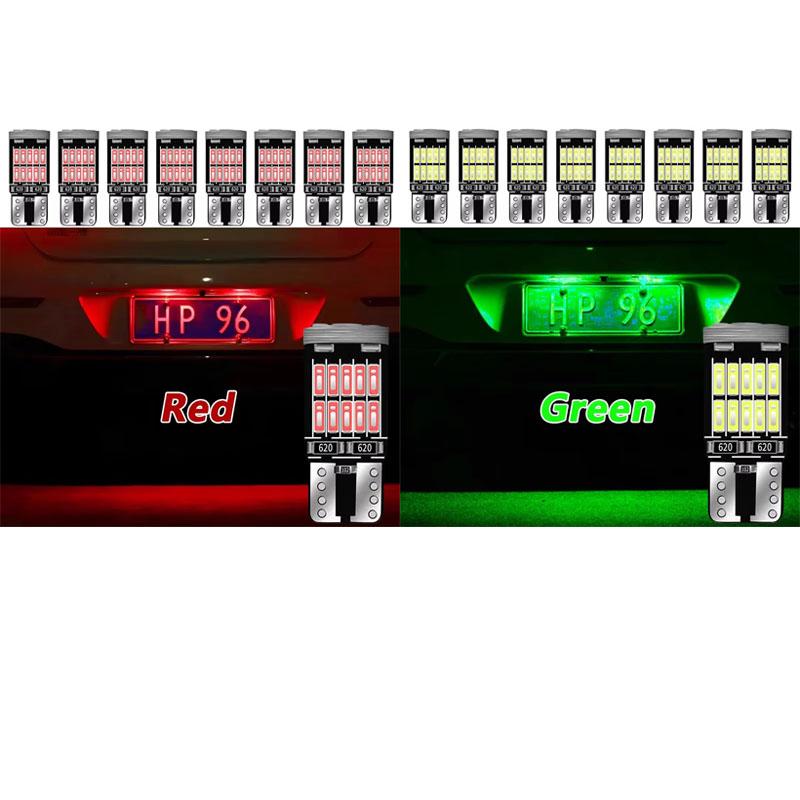 8-16PCS T10 W5W LED Bulb CANBUS No Error 12V 4014-26SMD 400LM 6500K Super Bright White Car Interior Dome Door Maps Trunk Lights