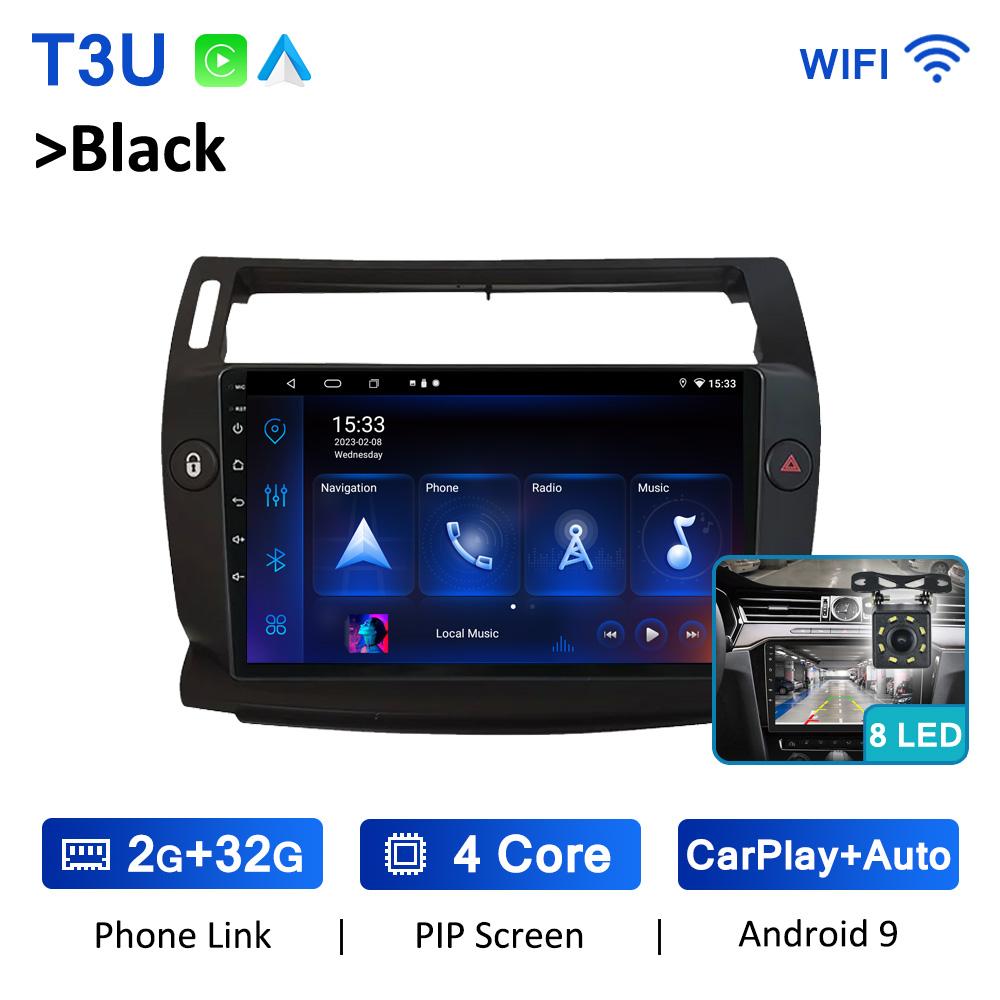 Wireless CarPlay Android Auto Car Radio For Citroen C4 LA LC C-Triomphe C-Quatre 2004 2005 2006 - 2014 GPS Autoradio 4G WIFI DSP
