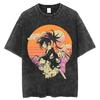T-shirt Anime Dororo Vintage Πλυμένο Y2K Αισθητική Unisex Φαρδύ Κοντομάνικο Καλοκαιρινό Βαμβακερό Retro Streetwear 2026 Καυτή Πώληση