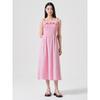 Check Smocking Sleeveless Dress Pink (324771Lyfx)